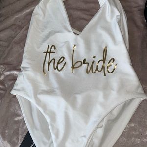 Bride bathing suit